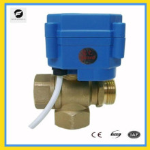 3 Way DC12V 24v Electric solenoid control Valve for chilled water 1/4" 1/2" 3/4" 1" 12v low voltage control